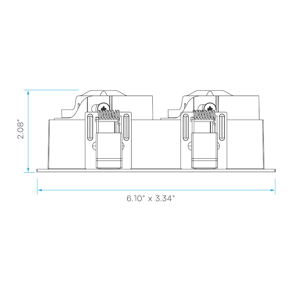 Luxrite 3" Architectural Module Trim Replacement - Two Head Additional Image 1