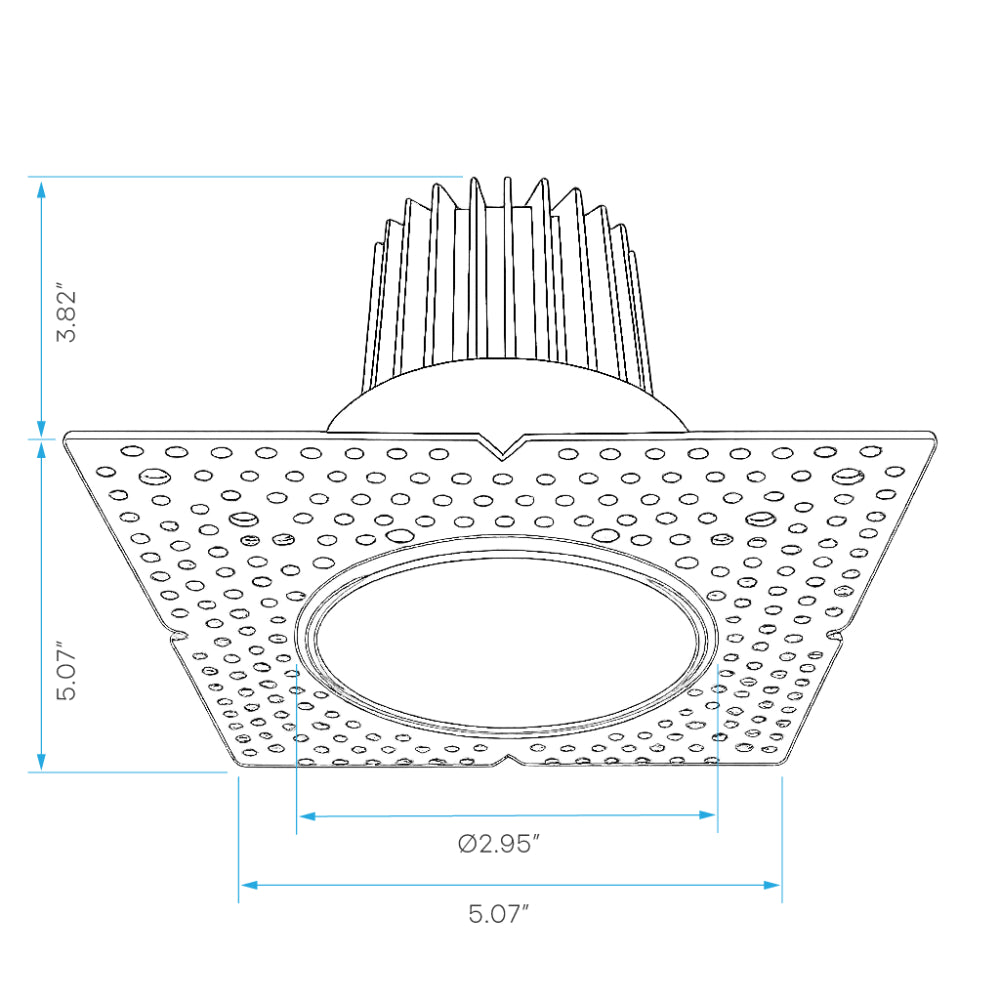 Luxrite 3" Flat Trimless Push N' Lock Spotlight - CCT Selectable Dual Dimming/Universal Voltage Additional Image 1