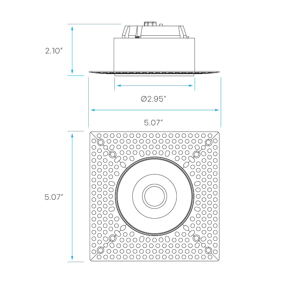 Luxrite 3" Floating Gimbal Push N' Lock Trimless Spotlight - CCT Selectable Additional Image 5