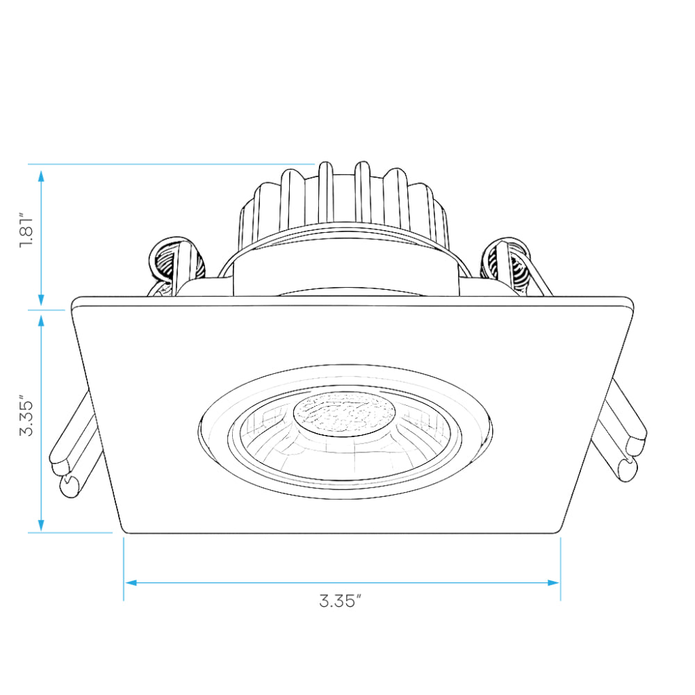 Luxrite 3" Gimbal 5CCT Canless Spotlight Additional Image 1