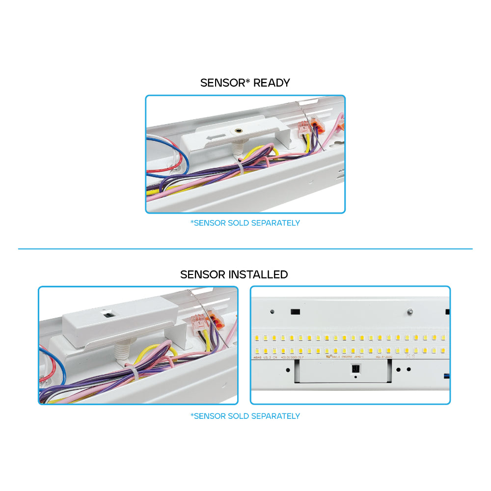 Luxrite 3' High Output Linear Fixture Sensor Ready - 5CCT & 4 Wattage Selectable Additional Image 3
