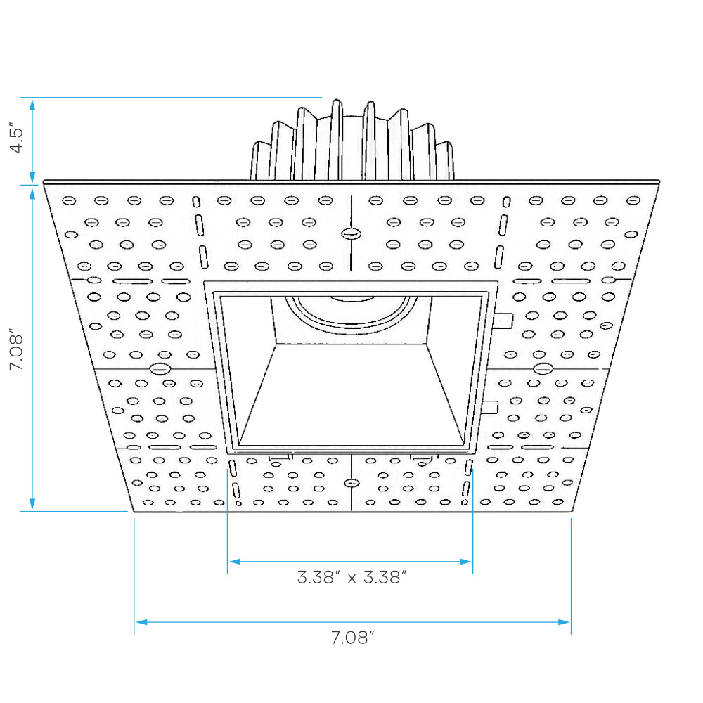 Luxrite 3" Interlocking Trimless Module Spotlight - 5CCT Selectable Additional Image 1