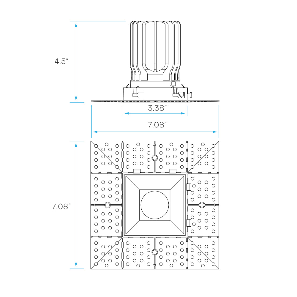 Luxrite 3" Interlocking Trimless Module Spotlight - 5CCT Selectable Additional Image 5