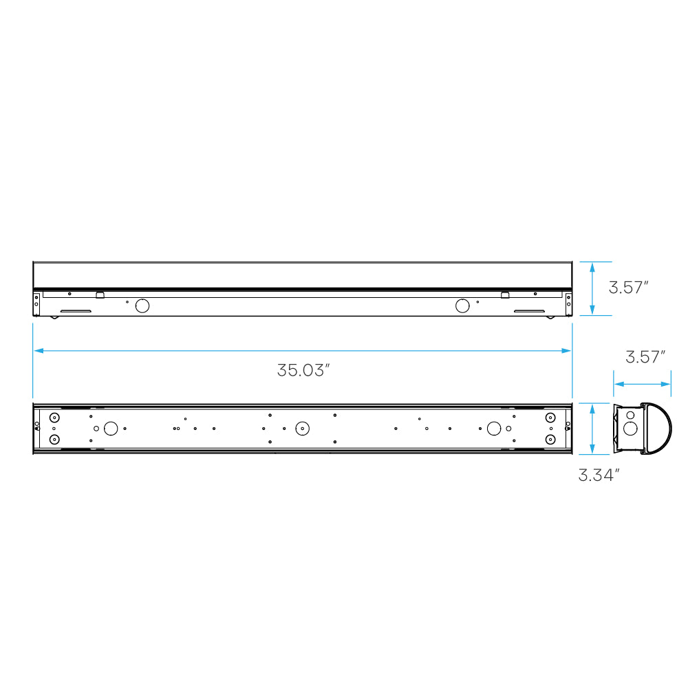 Luxrite 3' Linear 25W 3CCT + MS Additional Image 4
