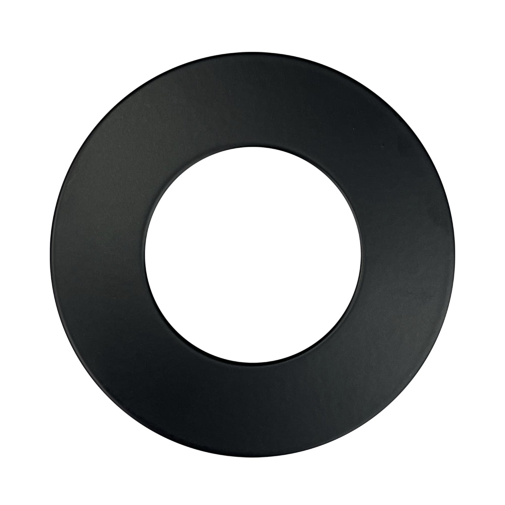 Luxrite 3" Mini Panel Round Trim Black For Canless Wafer Spotlight