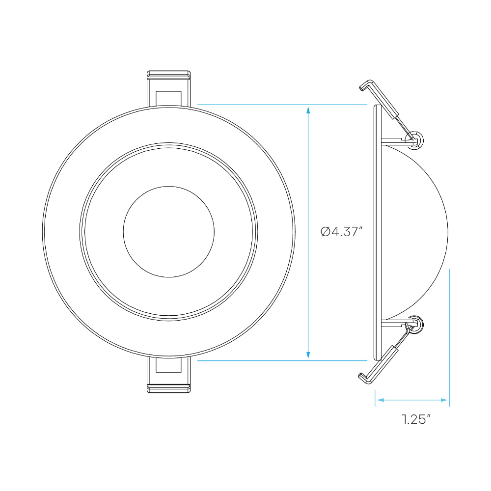 Luxrite 3" Recessed Floating Gimbal - 5 CCT Selectable Additional Image 4