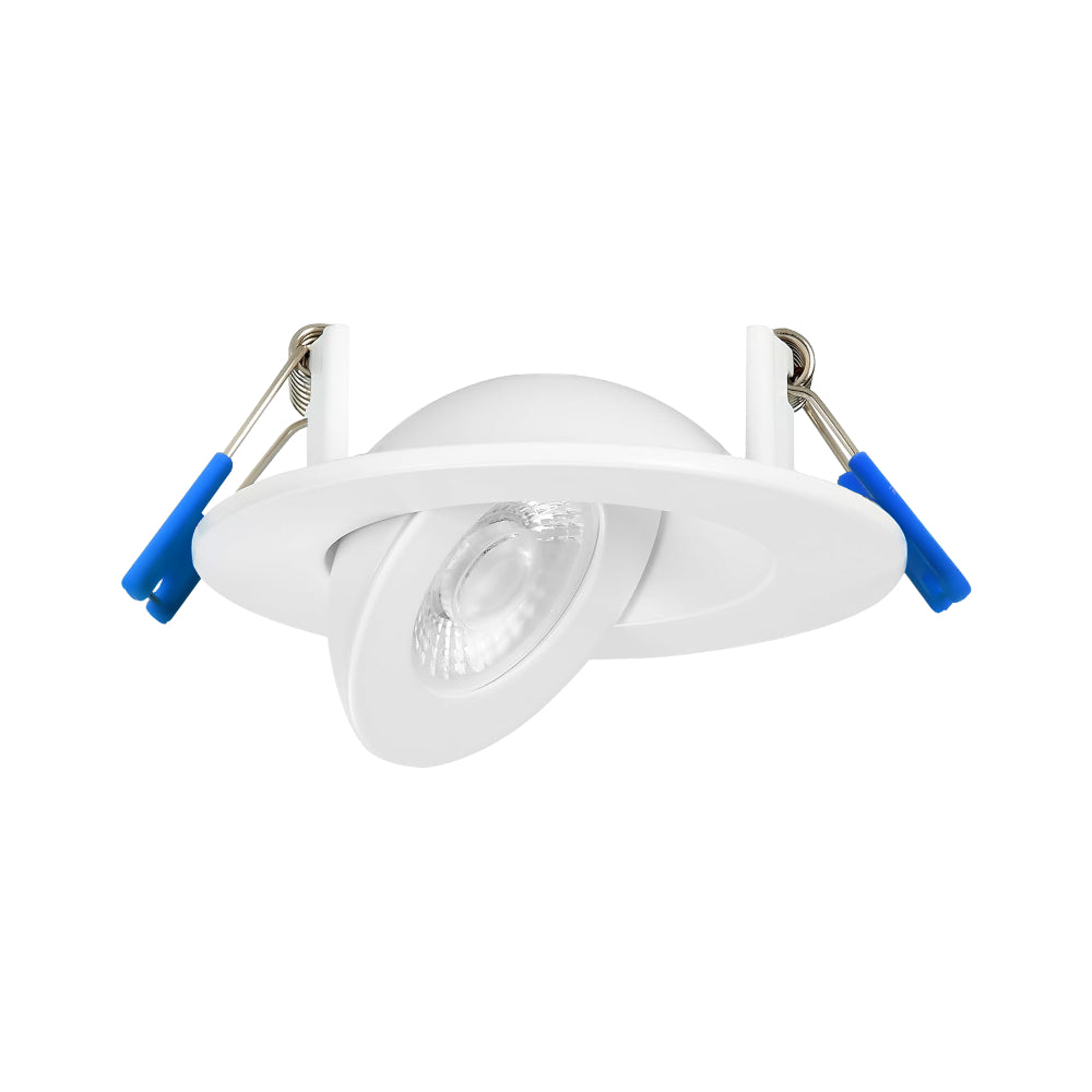 Luxrite 3" Recessed Floating Gimbal - 5 CCT Selectable Round Trim Additional Image 2