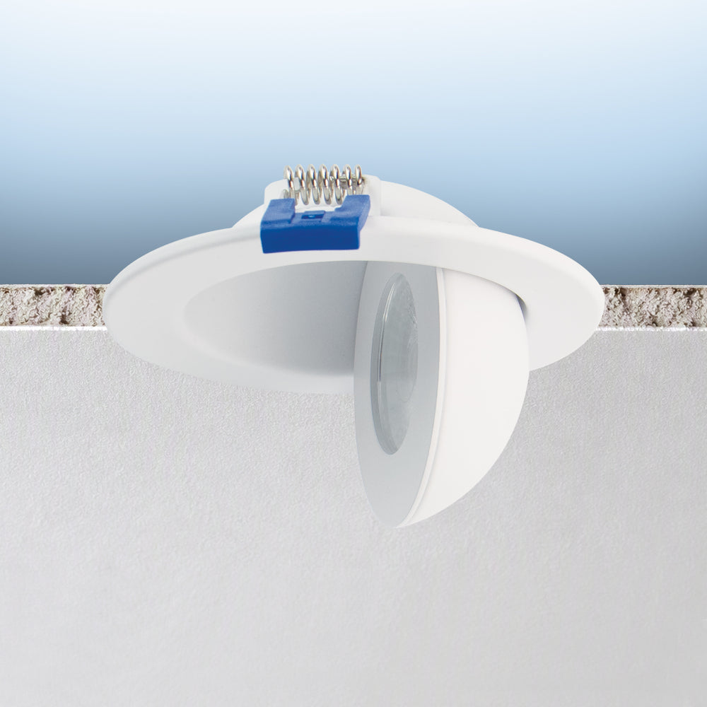 Luxrite 3" Recessed Floating Gimbal - 5 CCT Selectable