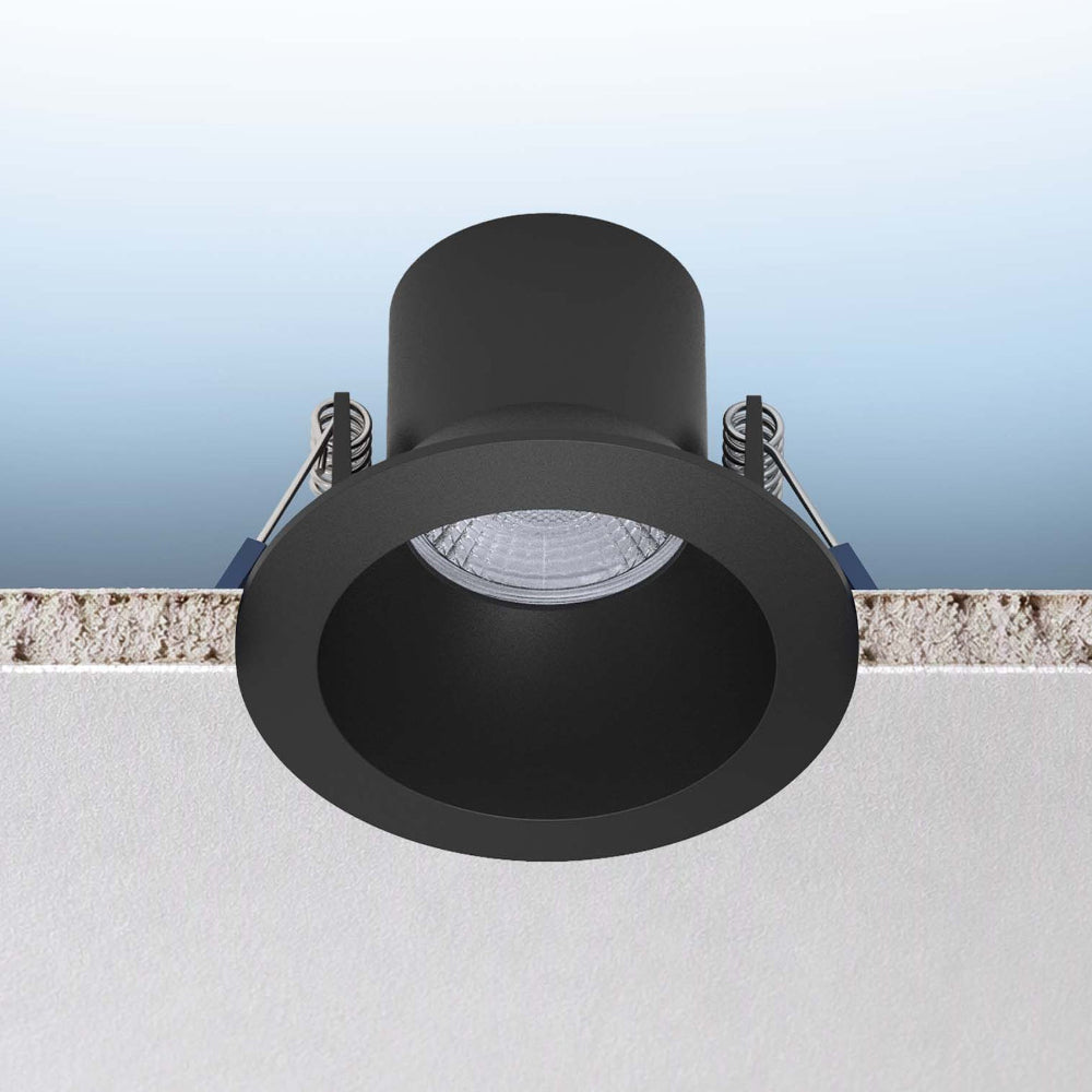 Luxrite 3" Regressed Canless Spotlight - Round - 5 CCT Select Universal Voltage/Dual Dimming