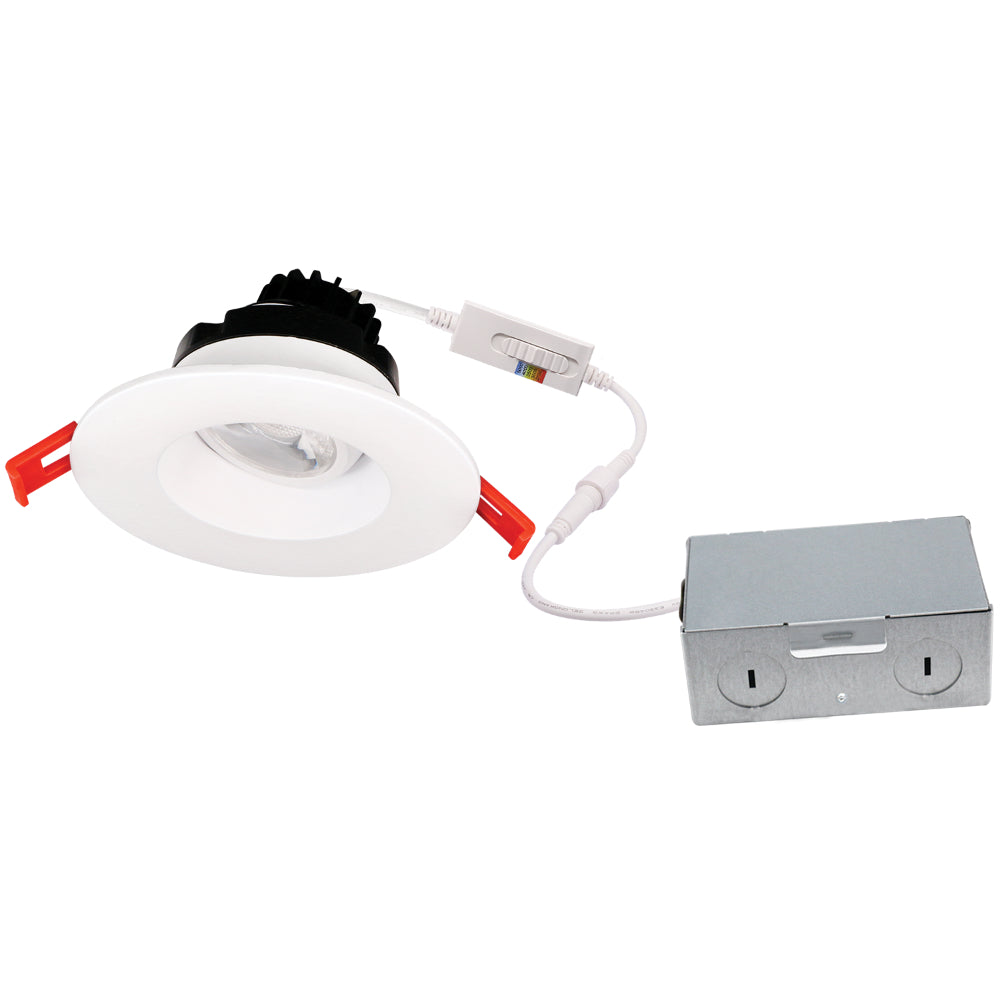 Luxrite 3" Regressed Gimbal Round 5CCT Canless Spotlight Additional Image 4