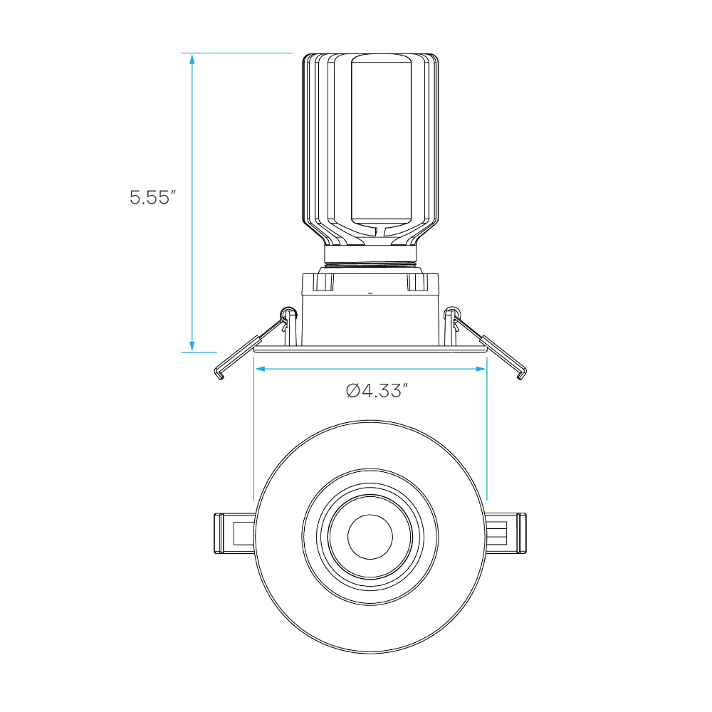 Luxrite 3" Regressed Recessed Gimbal - High Output Additional Image 4