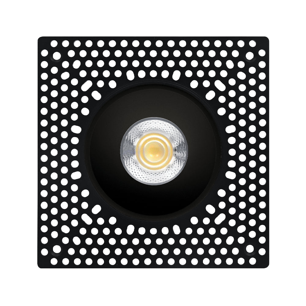 Luxrite 3" Regressed Trimless Push N' Lock Spotlight Black Finish - CCT Selectable Additional Image 3