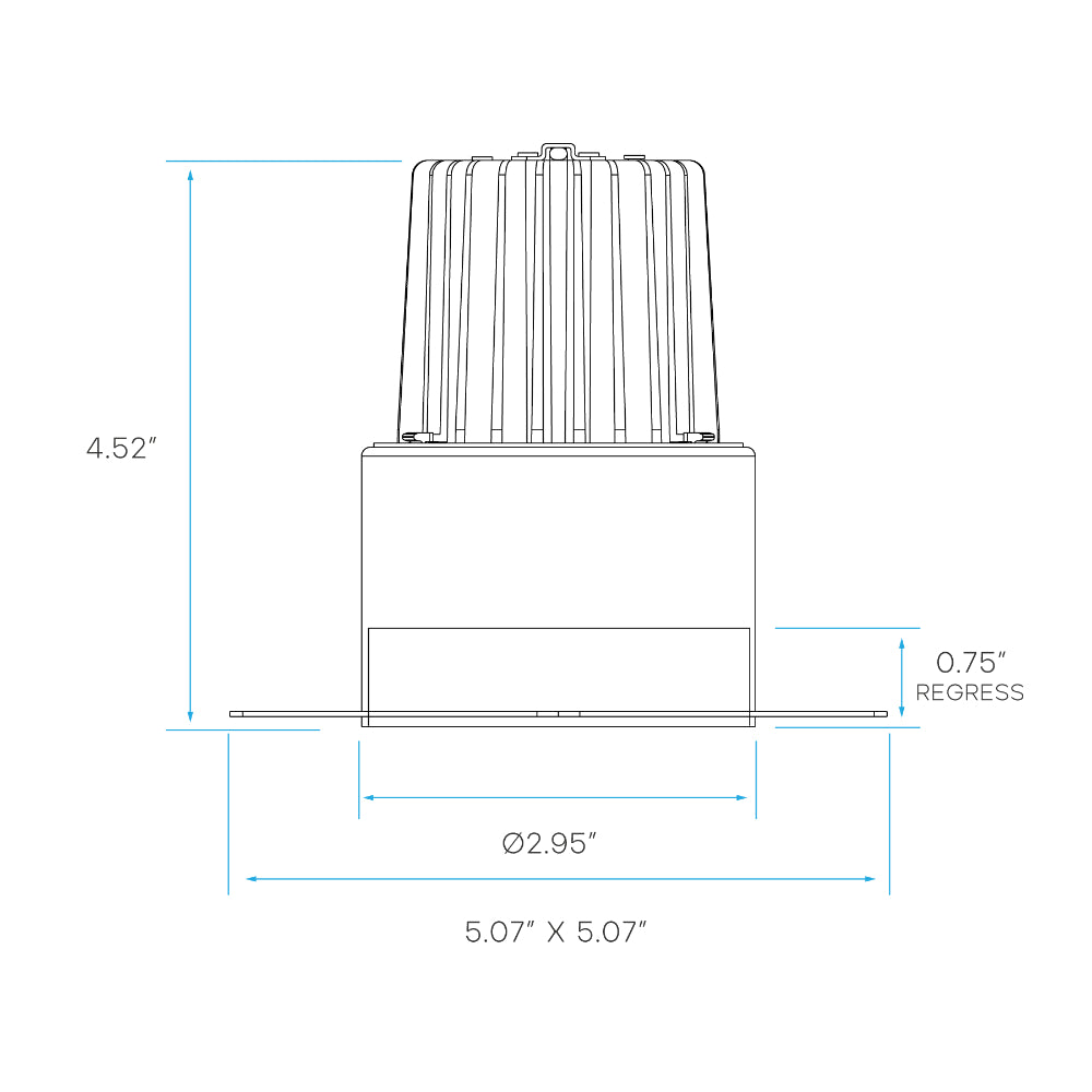 Luxrite 3" Regressed Trimless Push N' Lock Spotlight - CCT Selectable Universal Voltage/Dual Dimming/Universal Voltage Round Additional Image 5