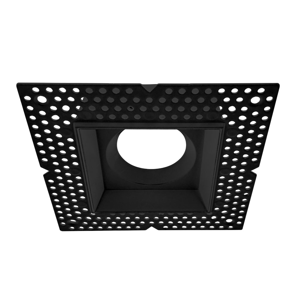 Luxrite 3" Regressed Trimless Push N' Lock Square Mesh