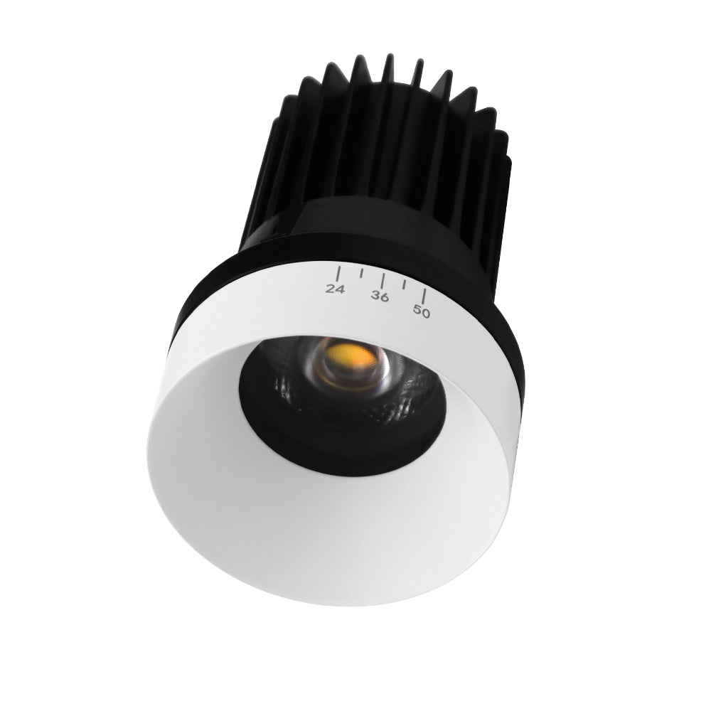 Luxrite 3" Regressed Trimless Push N' Lock Zoomable Spotlight - CCT Selectable Dual Dimming/Universal Voltage Additional Image 4