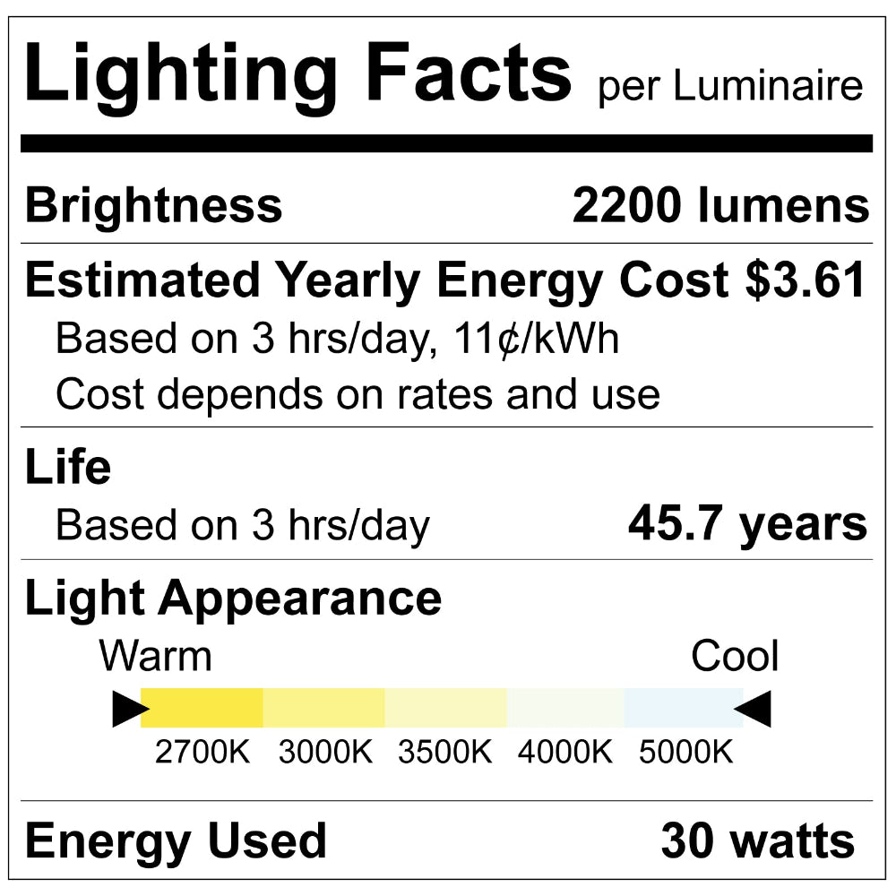 Luxrite 36" Vanity LED Bar - CCT Selectable Round Additional Image 2