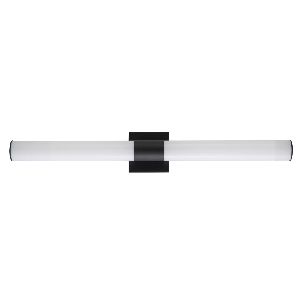 Luxrite 36" Vanity LED Bar - CCT Selectable Round Black Finish