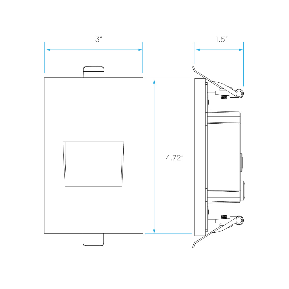 Luxrite 3W Clip-In Step-Light - 5CCT Selectable White Finish Additional Image 1