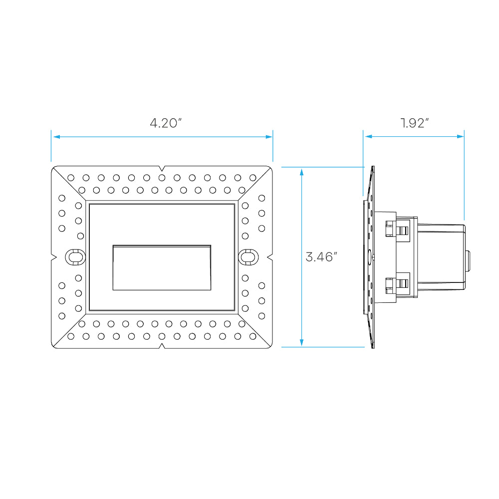 Luxrite 3W Trimless Horizontal Step-Light - 5CCT Selectable Additional Image 2