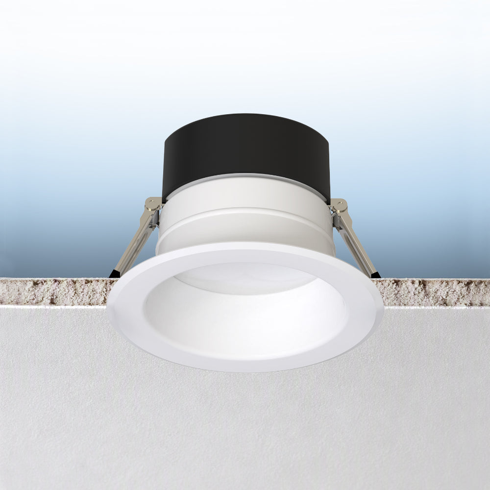 Luxrite 4" 5 CCT & 3 Wattage Selectable - Universal Voltage/Dual Dimming Commercial Downlight