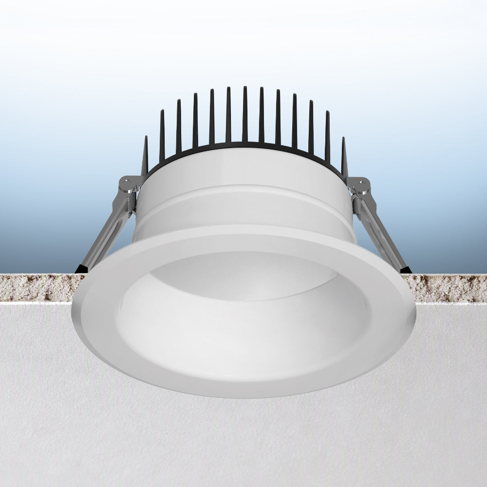 Luxrite 4" 5 CCT & 3 Wattage Selectable - Universal Voltage/Dual Dimming High Output Commercial Downlight