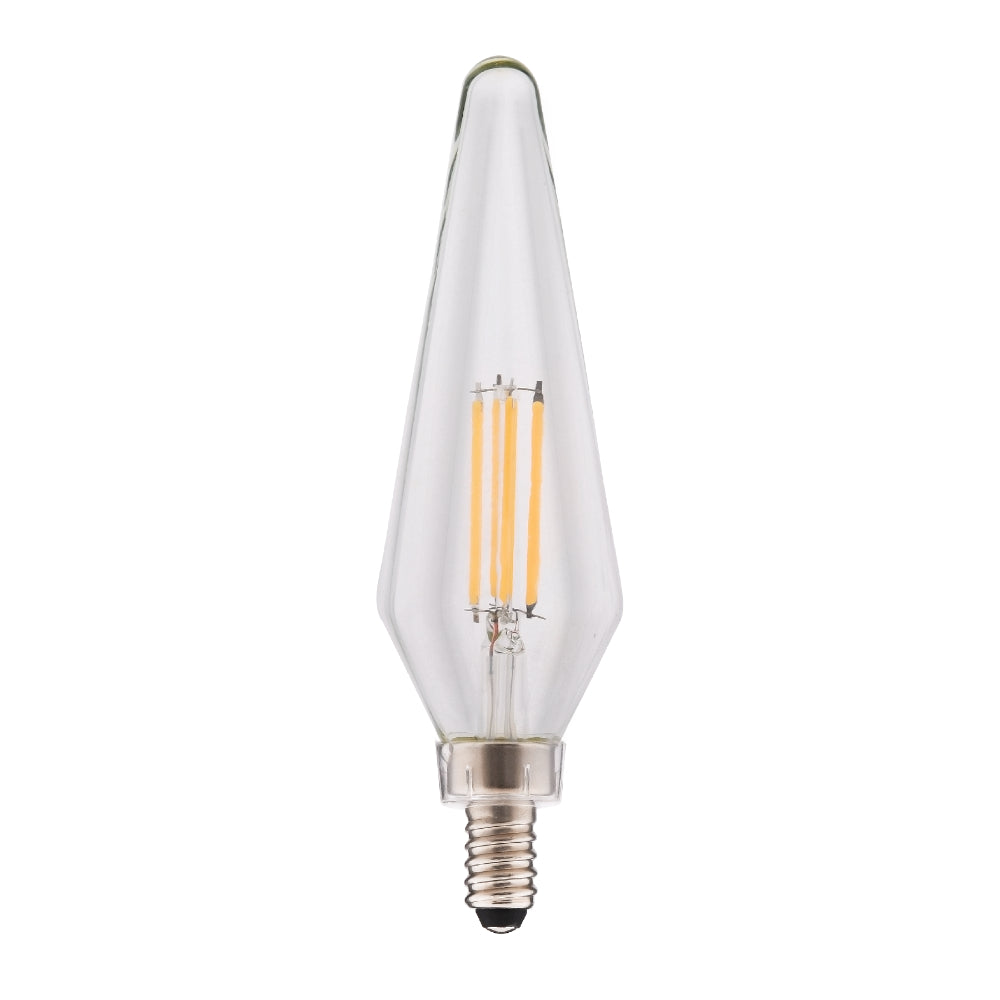 Luxrite 4.5W E12 Crystal Filament Chandelier Bulb