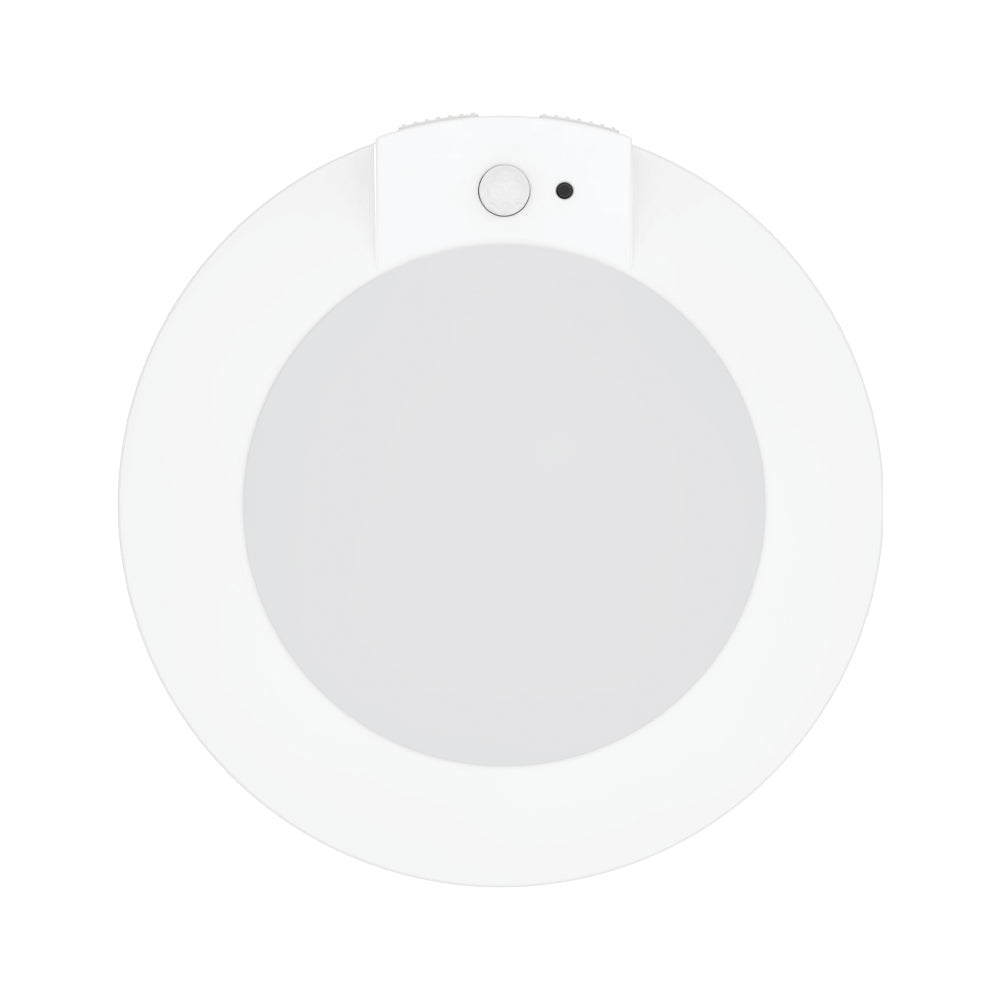 Luxrite 4" Adjustable PIR Sensor Bi-Level Disk Light - CCT Selectable