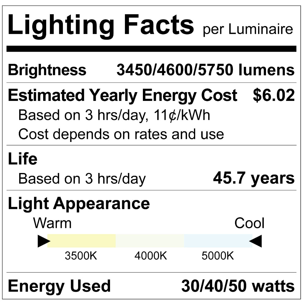 Luxrite 4' Architectural Linkable Linear 3 CCT/3 Wattage/Up-Down Selectable+EM Additional Image 5