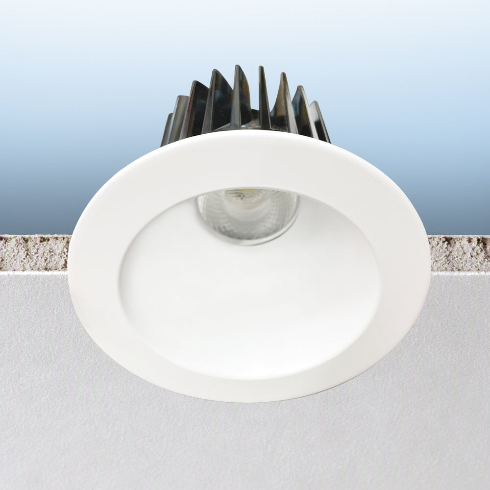 Luxrite 4" Deep Regressed 5CCT Interchangeable Canless Spotlight