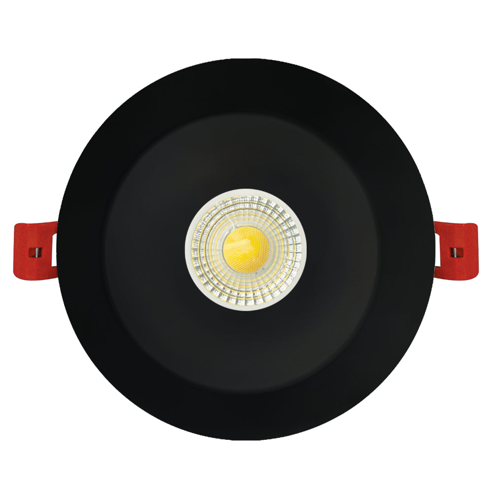 Luxrite 4" Deep Regressed Trim Black Interchangeable Canless Spotlight Additional Image 2