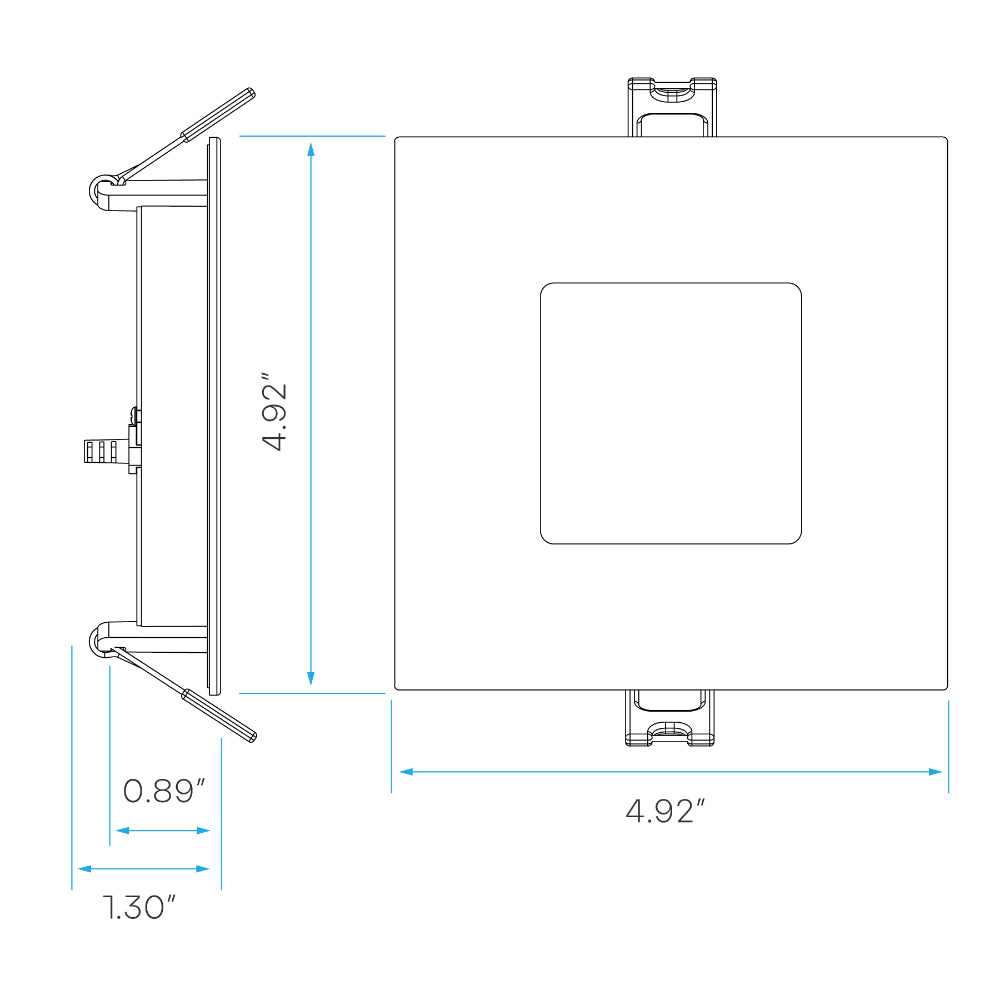 Luxrite 4" Eco Backlit Mini Panel Canless Spotlight - 5CCT Selectable High Output Additional Image 6