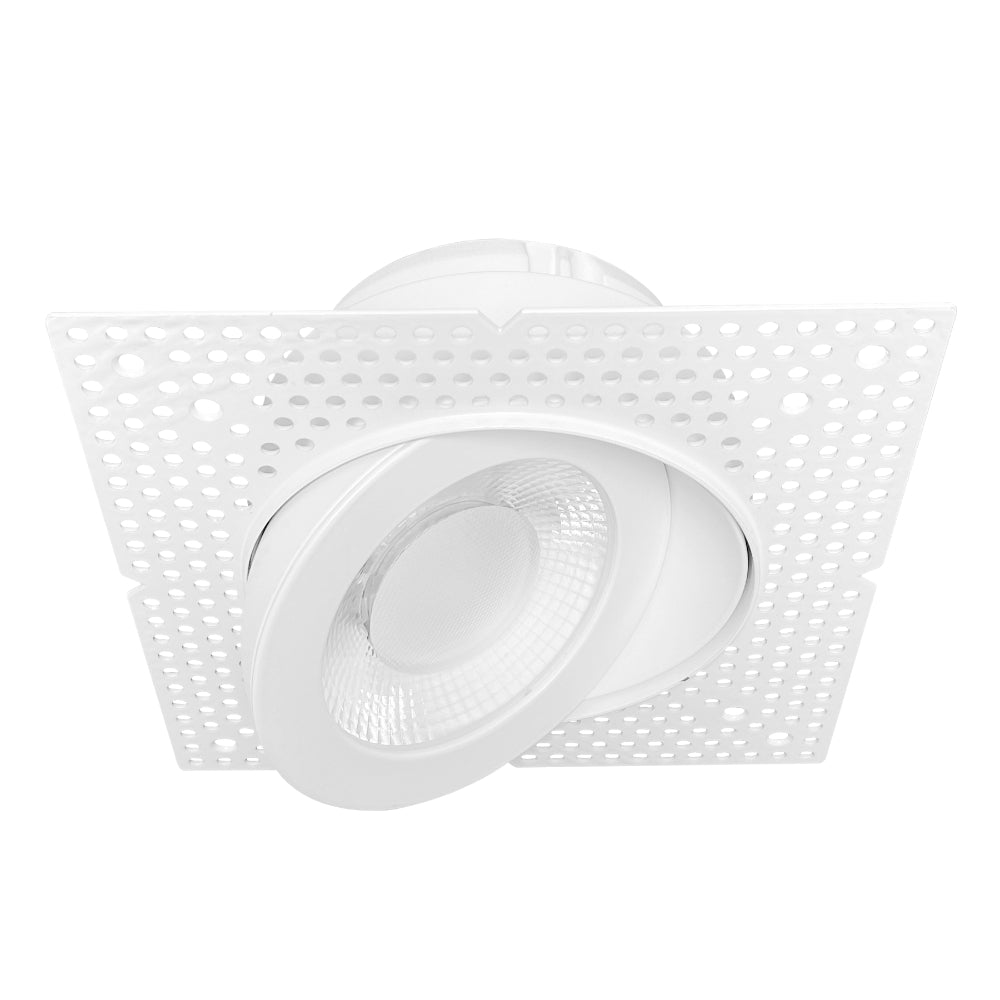 Luxrite 4" Floating Gimbal Push N' Lock Trimless Spotlight - CCT Selectable Dual Dimming/Universal Voltage Additional Image 2