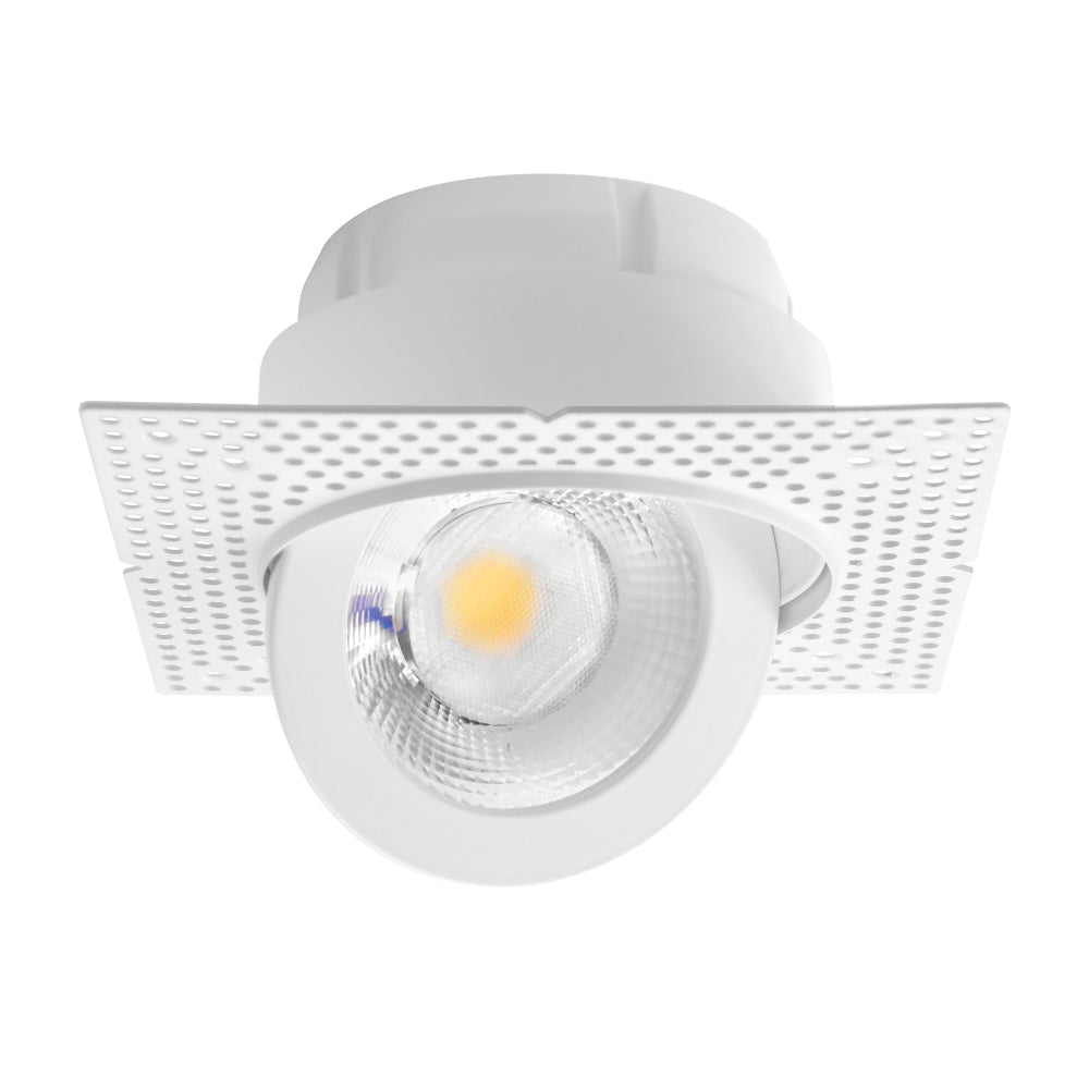 Luxrite 4" Floating Gimbal Push N' Lock Trimless Spotlight - CCT Selectable Dual Dimming/Universal Voltage Additional Image 4