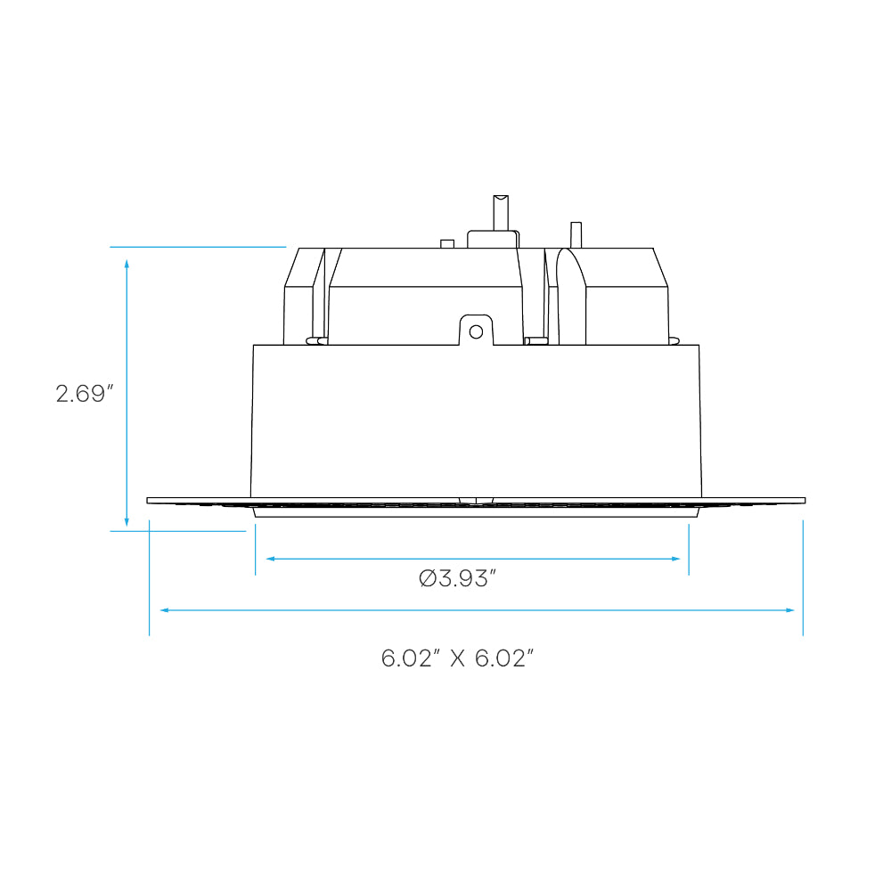 Luxrite 4" Floating Gimbal Push N' Lock Trimless Spotlight - CCT Selectable Dual Dimming/Universal Voltage Additional Image 6