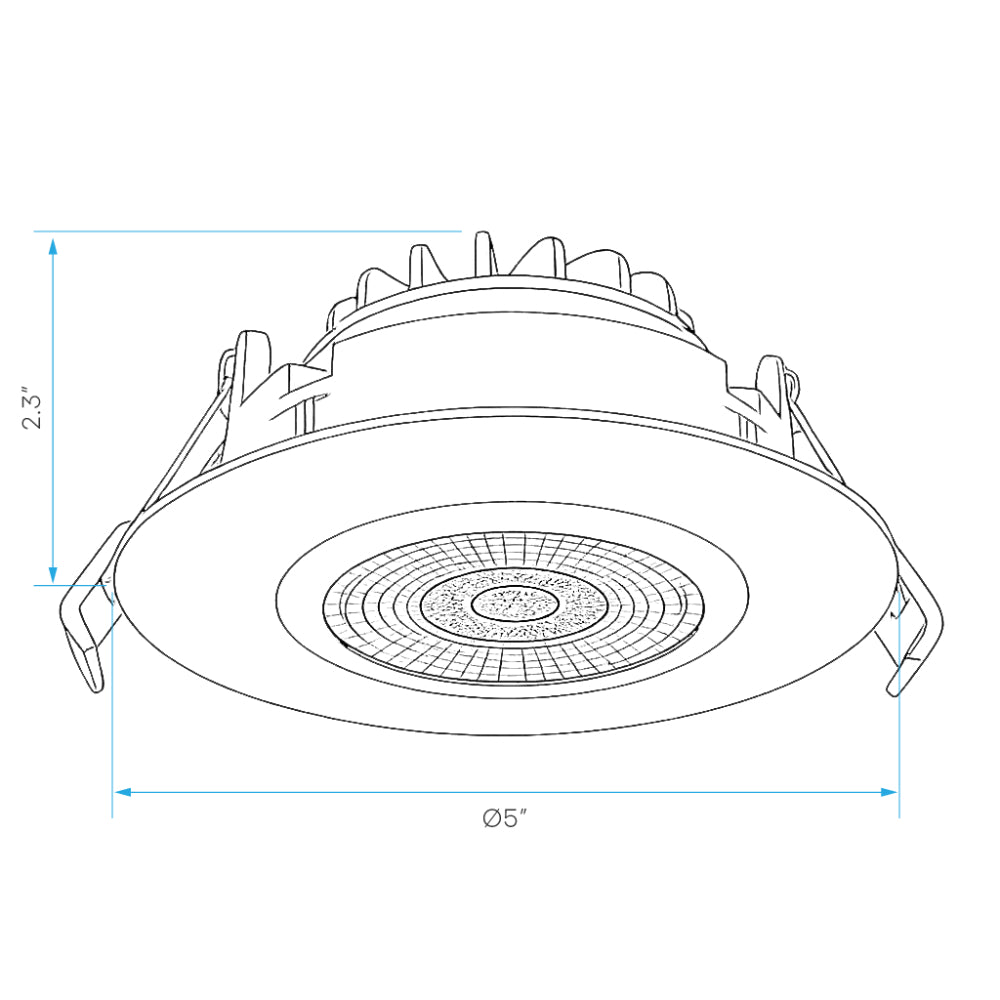 Luxrite 4" Gimbal Round Canless Spotlight - 5CCT Selectable Additional Image 7