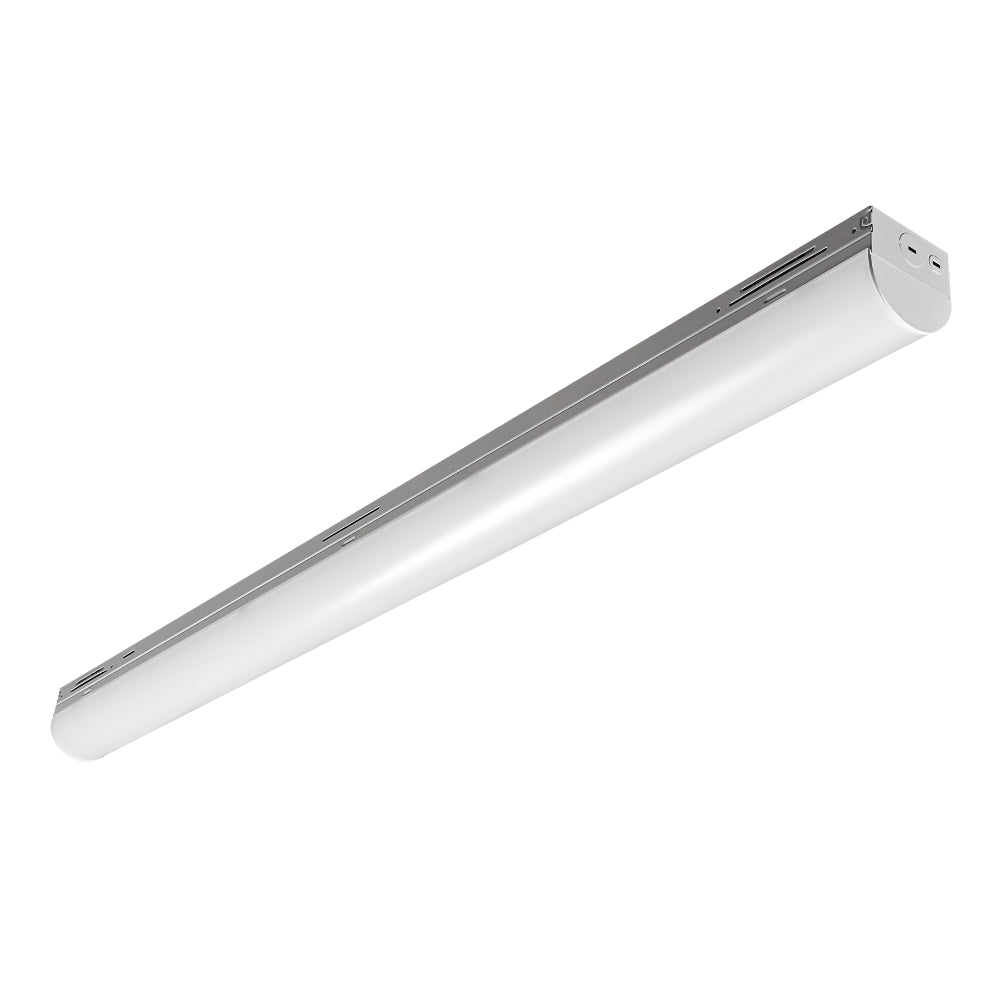 Luxrite 4' High Output Narrow Linear Fixture - 5CCT & 4 Wattage Selectable + EM + MS