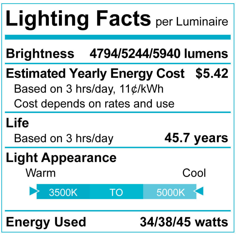 Luxrite 4' Linear Wattage Selectable 3CCT + MS Additional Image 5