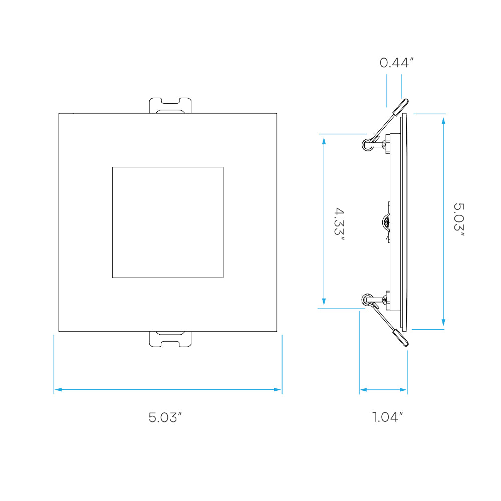 Luxrite 4" Mini Panel Canless Spotlight - CCT & Wattage Selectable Dual Dimming/Universal Voltage - High Output Additional Image 5