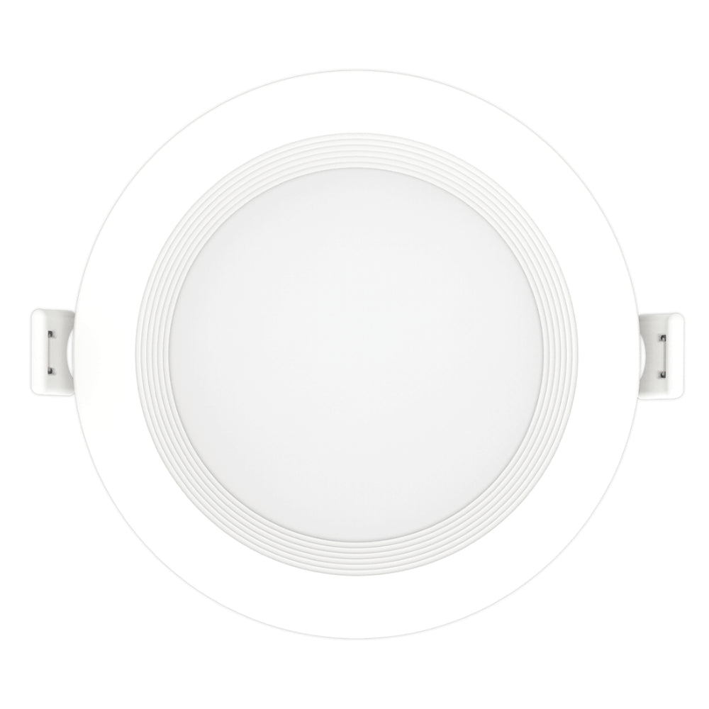 Luxrite 4" Mini Panel Round 5CCT Baffled Canless Wafer Spotlight