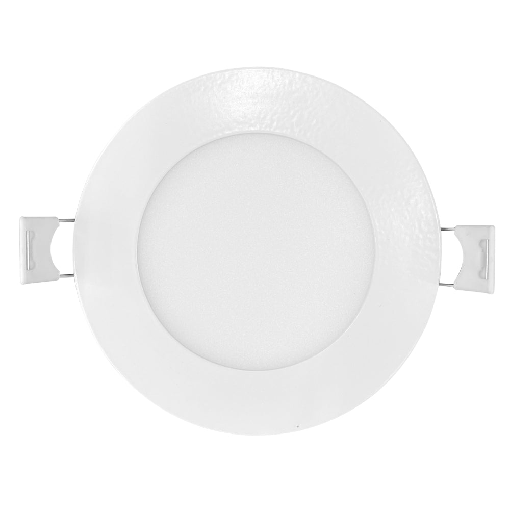 Luxrite 4" Mini Panel Round 5CCT High Output Smooth Canless Wafer Spotlight
