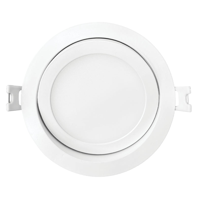 Luxrite 4" Mini Panel Round 5CCT Ho Gimbal Canless Wafer Spotlight