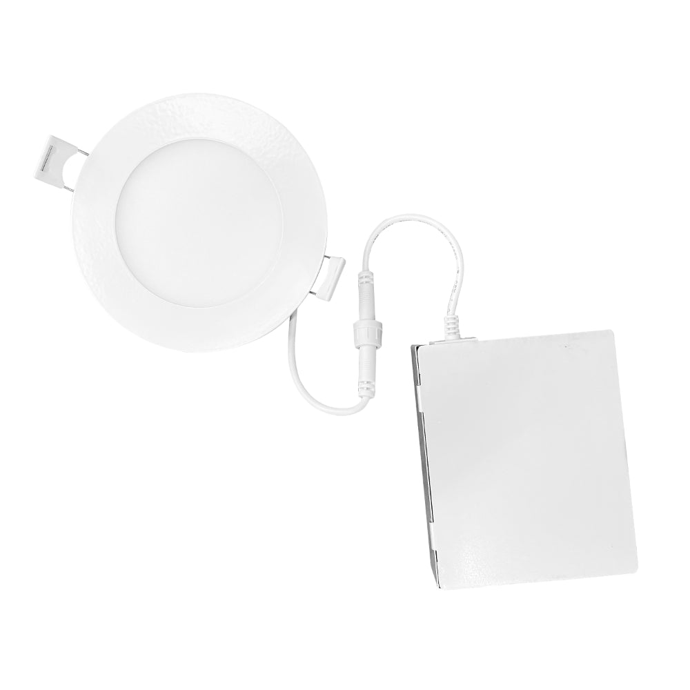 Luxrite 4" Mini Panel Round 5CCT Smooth Canless Wafer Spotlight Additional Image 3
