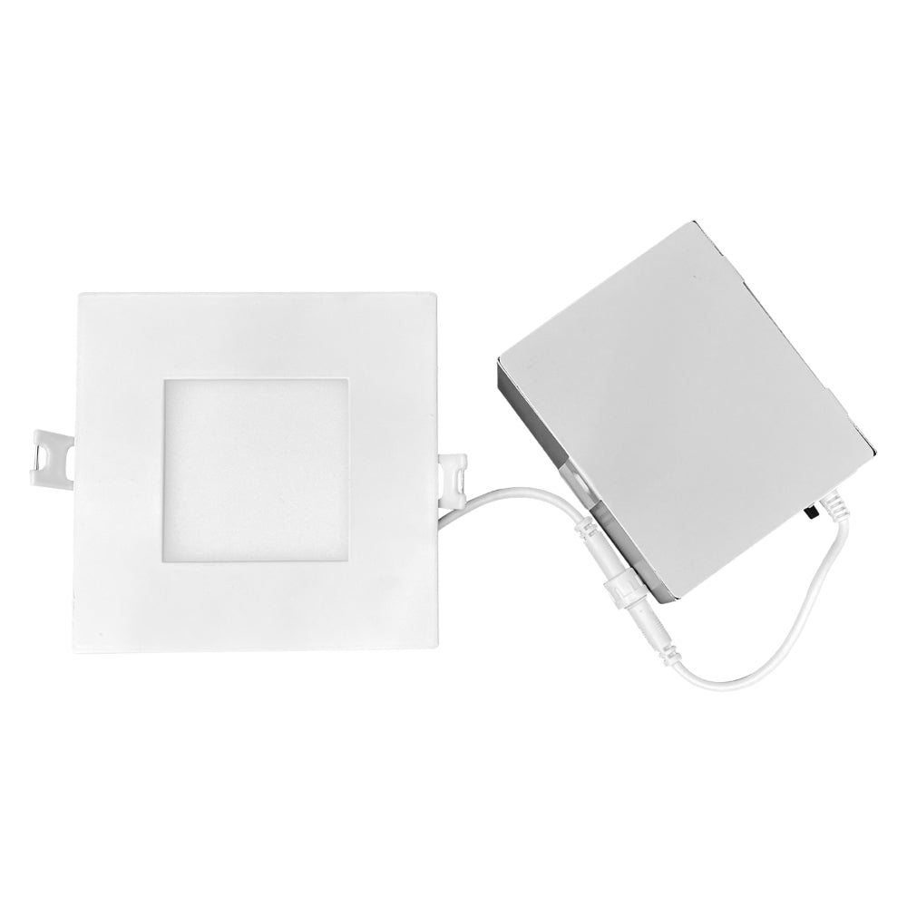 Luxrite 4" Mini Panel Square 5CCT Smooth Canless Wafer Spotlight Additional Image 2
