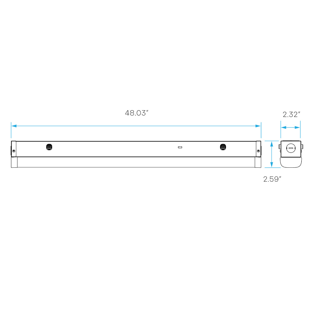 Luxrite 4' Quick Release Slim Linear - 3CCT & Wattage Selectable HO + MS Additional Image 3