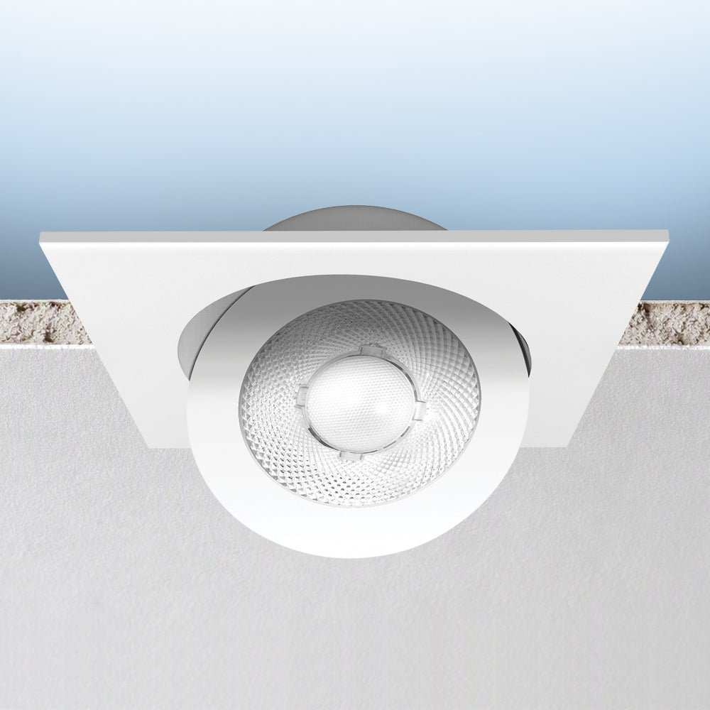 Luxrite 4" Recessed Floating Gimbal - 5 CCT Selectable Trim Additional Image 6