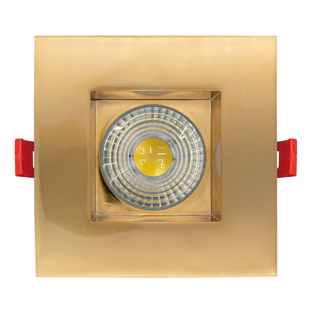 Luxrite 4" Regressed 5CCT Interchangeable Brass Finish Trim Additional Image 4