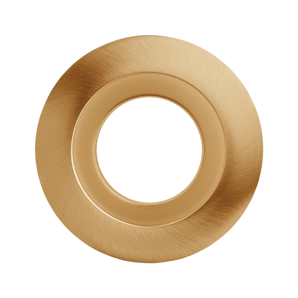 Luxrite 4" Regressed 5CCT Interchangeable Brass Finish Trim