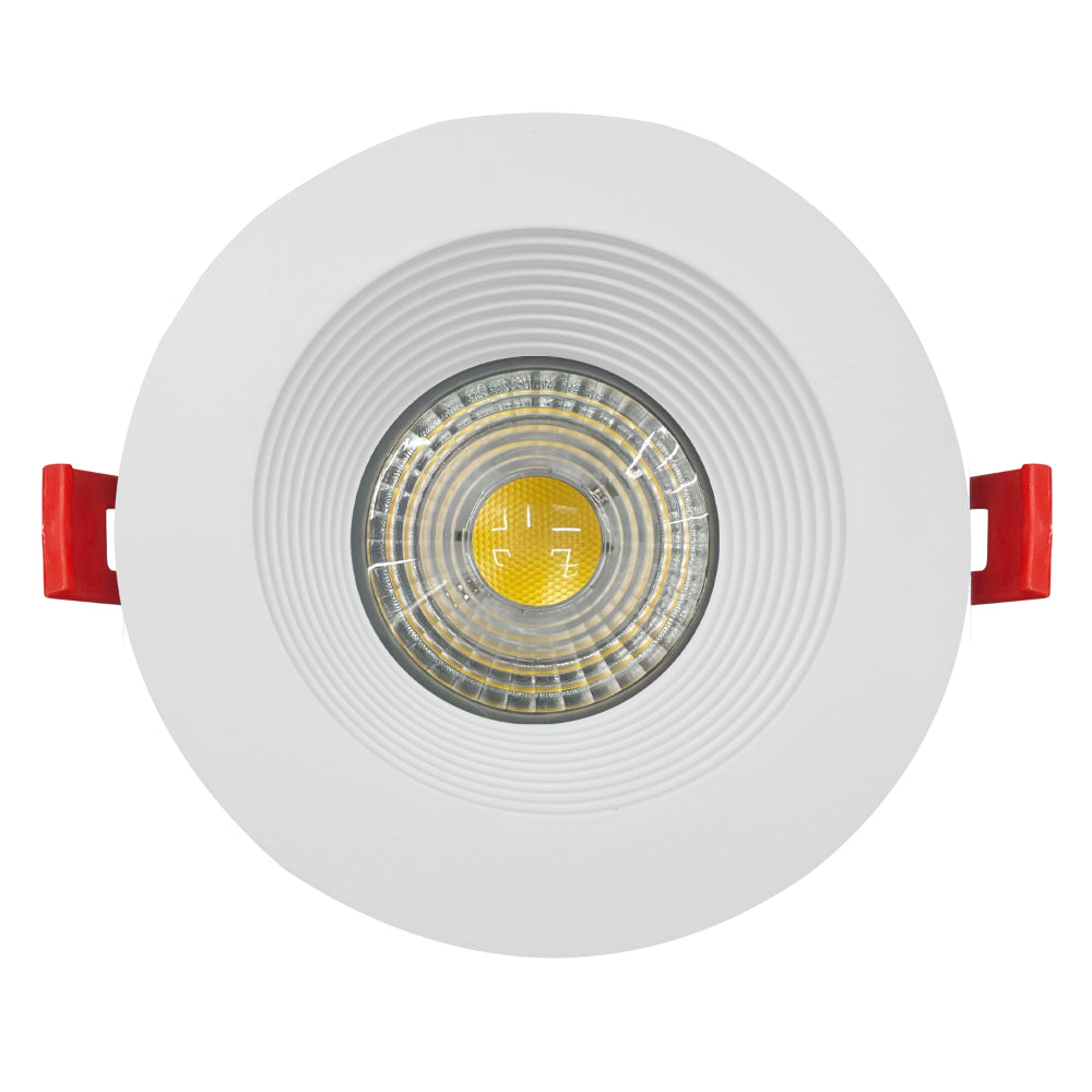 Luxrite 4" Regressed 5CCT Interchangeable Canless Spotlight Round Baffled Trim Additional Image 1