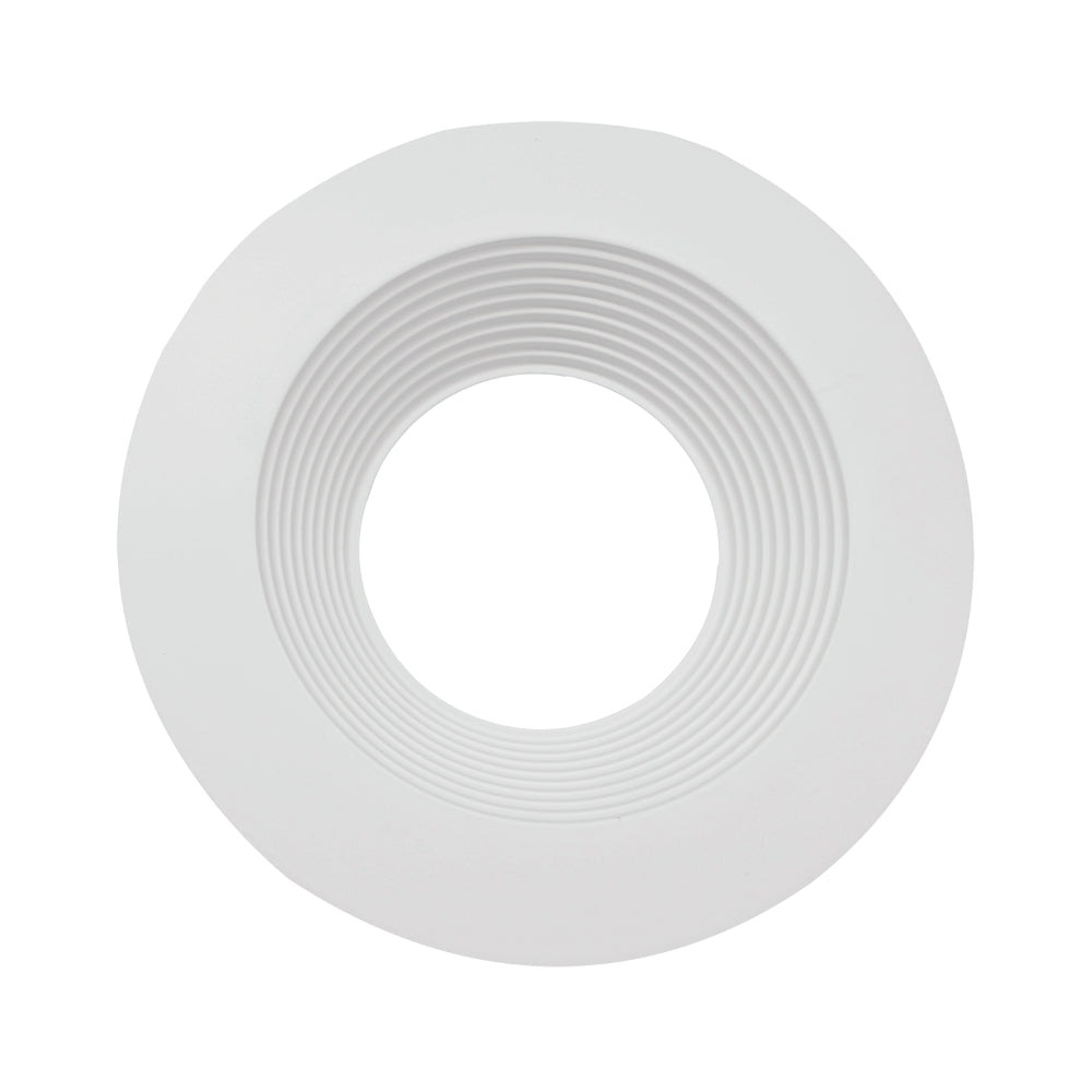 Luxrite 4" Regressed 5CCT Interchangeable Canless Spotlight Round Baffled Trim