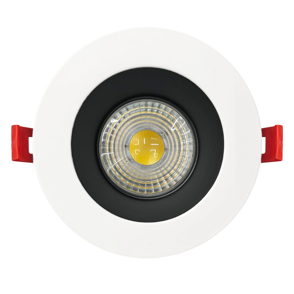 Luxrite 4" Regressed 5CCT Interchangeable Canless Spotlight Round Smooth Trim Additional Image 1